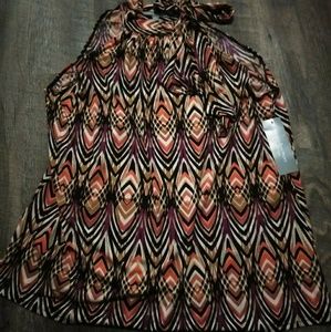 NWT My Collection tie neck blouse sz.1X